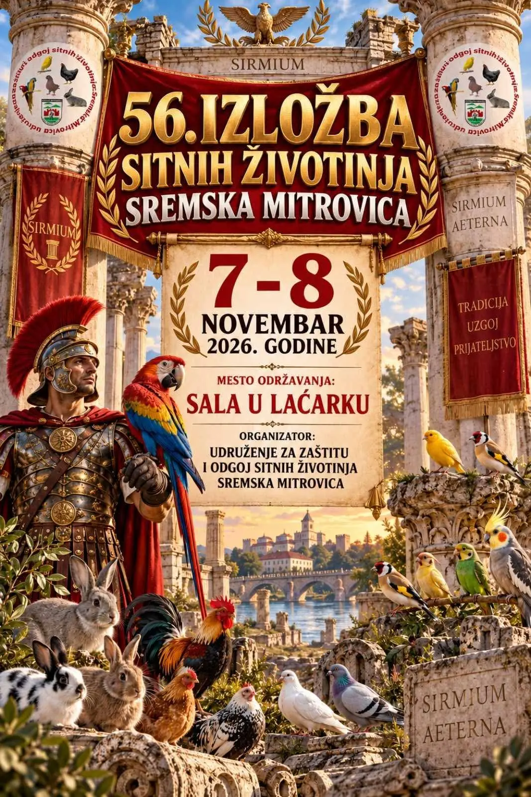 Berza sitnih životinja Sremska Mitrovica – 8. новембар 2026. (Sala u Laćarku)