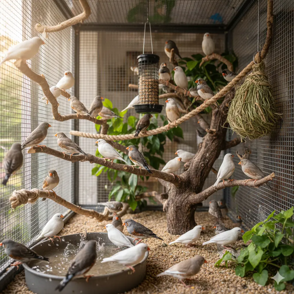 Zebice kao ljubimci i nega ovih društvenih ptica