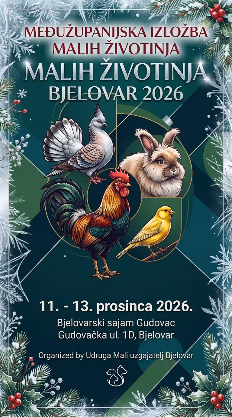 Small animal fair in Bjelovar – December 13, 2026 (Gudovac Fairgrounds)