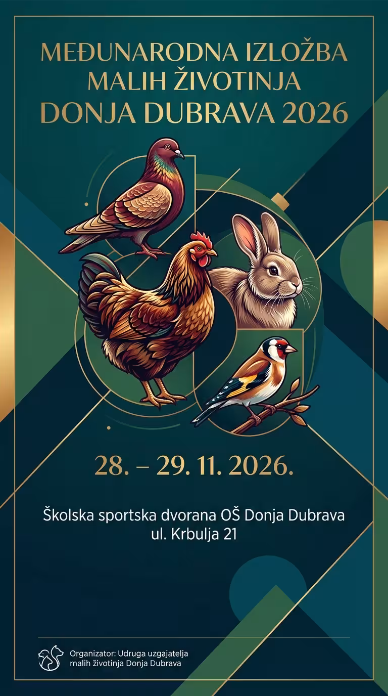 Small animal fair in Donja Dubrava – November 29, 2026 (Donja Dubrava Elementary School Sports Hall)