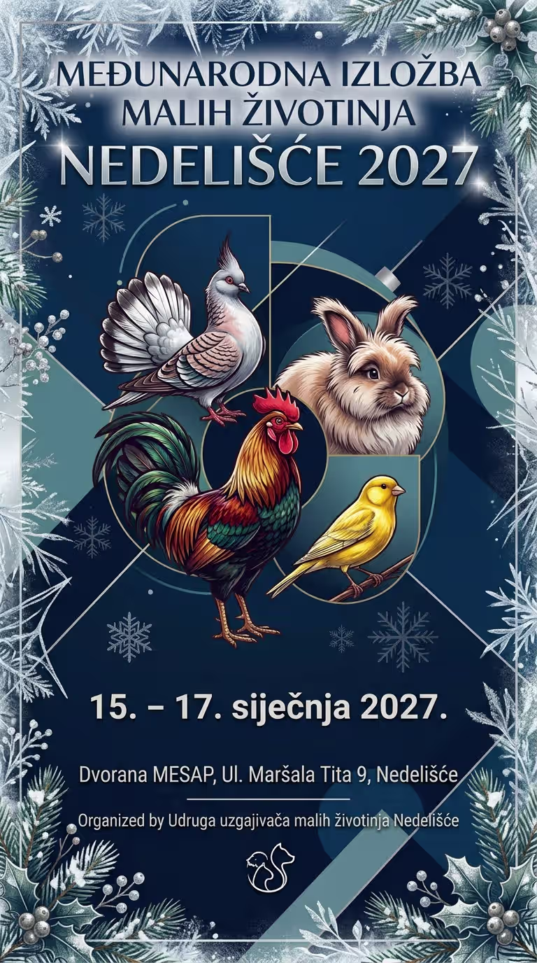 Small animal fair in Nedelišće – January 17, 2027 (MESAP Hall)