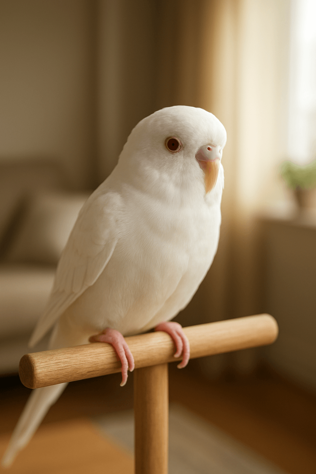 Albino papagaj tigrica