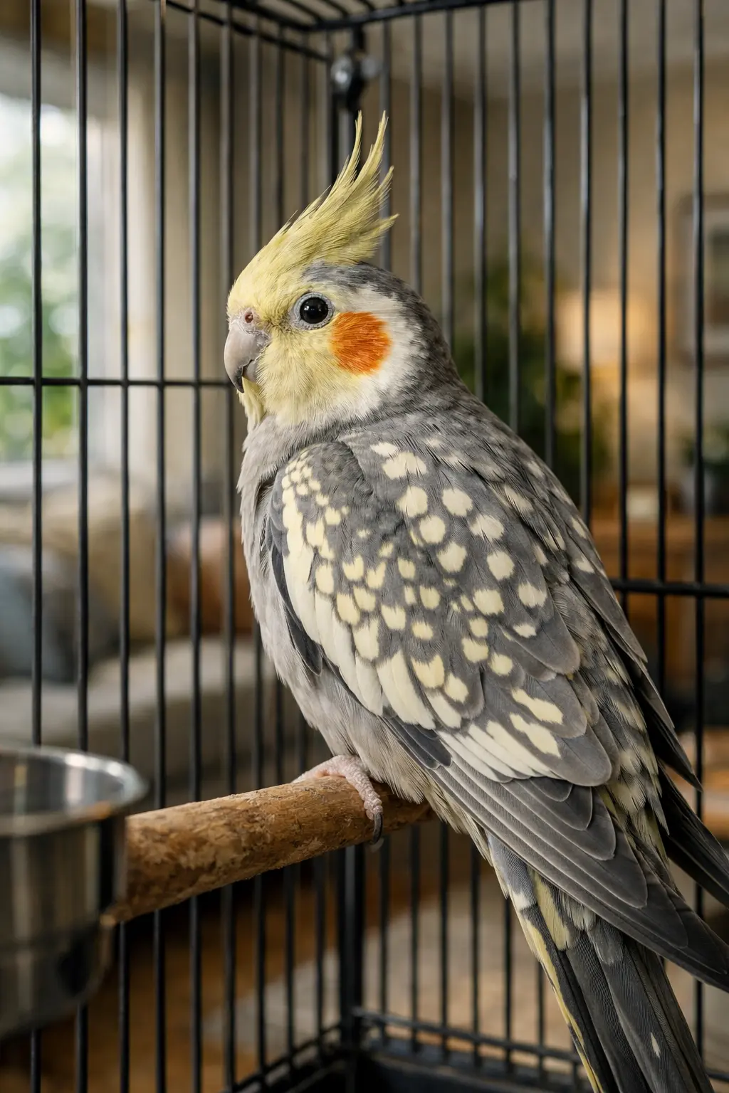 Papagaj Nimfa perla (biserna)