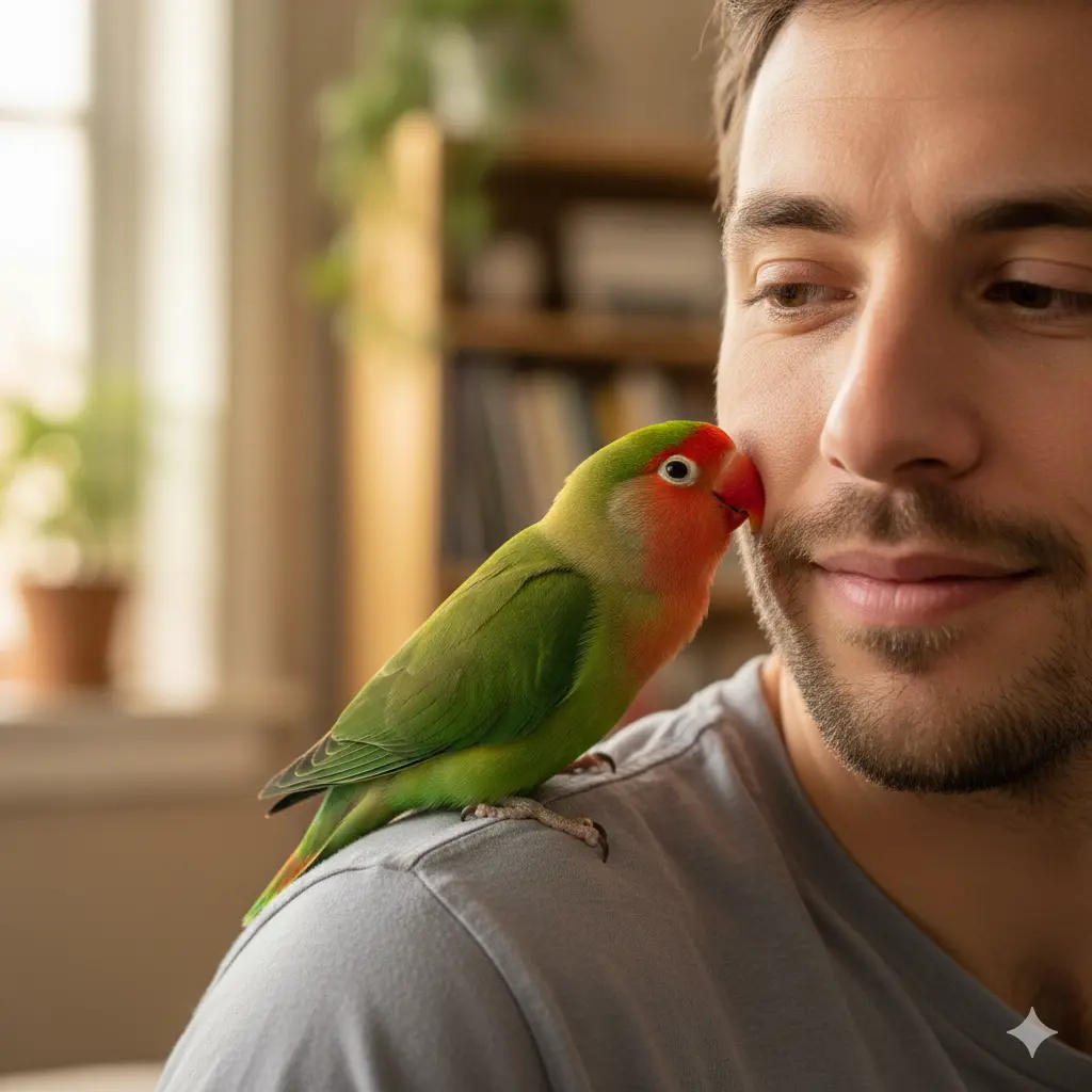 rozenkolis na ramenu vlasnika socijalna interakcija