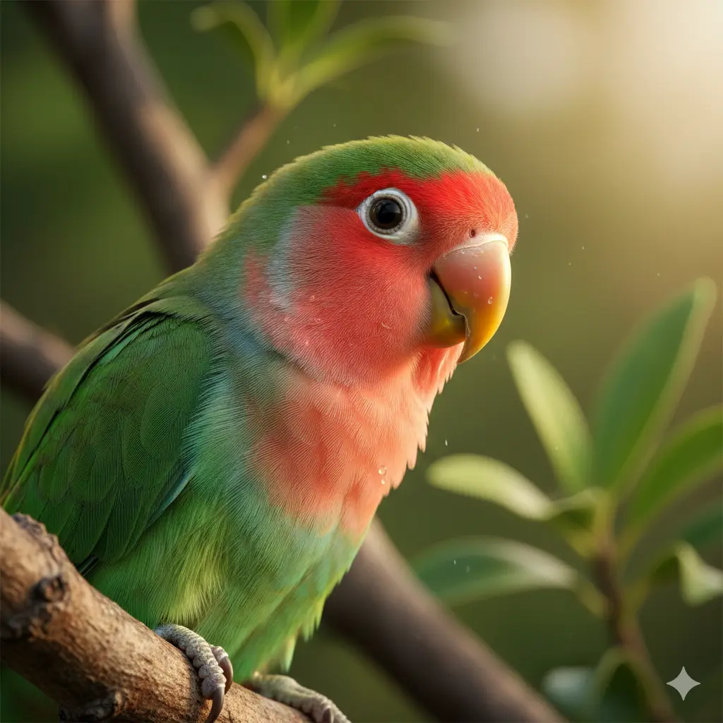 rozenkolis papagaj krupan plan kao kućni ljubimac